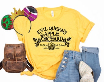 Evil Queen Apple Orchard Shirt, Snow White, Fairytale Villain Shirt, Halloween Shirt, Kingdom Trip Shirt, Women's Shirt