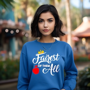 Schönste von allen - Schneewittchen, Prinzessin Fairytale, Unisex Heavy Blend ™ Crewneck Sweatshirt, Florida Trip, Frauen T-Shirt, Sieben Zwerge Shirt