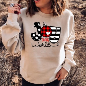 Joy to the World Sweatshirt, Unisex T Shirt, Hoodie, Christmas Sweatshirt, Holiday Sweatshirt, Joy Sweatshirt, Cute Graphic Sweatshirt
