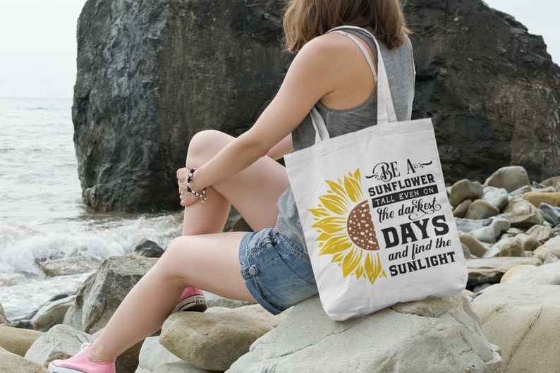Multi-Functional Tote Bag Be A Sunflower Tote Bag Vacation Tote Bag Beach Tote Bag