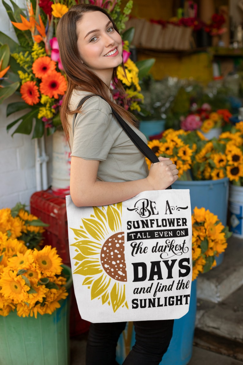 Multi-Functional Tote Bag Be A Sunflower Tote Bag Vacation Tote Bag Beach Tote Bag