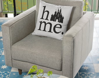 Castle Home Pillow, Cinderella Decorative Pillow, Vacation Pillow, Princess Decor Pillow, Throw Pillow, House Warming Gift, Home Gift