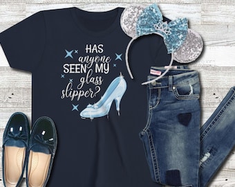 Has Anyone Seen My Glass Slipper Youth Shirt, Cinderella Shirt, Princess Shirt, Matching Family Shirt, Fairytale Princess Shirt