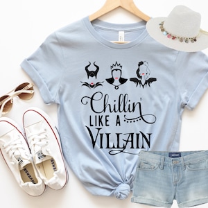 Chillin Like A Villain Shirt, Villain&#39;s Shirts, Villain&#39;s Squad Shirts, Descendants Shirts, Halloween Shirts, Boo Party Trip Shirts
