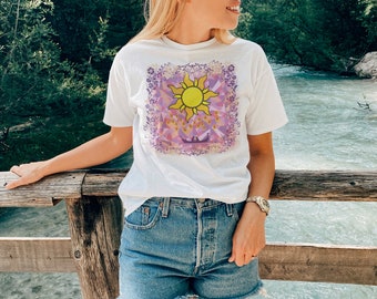 Rapunzel Fairytale Shirt, Tangled Colors Shirt, Tangled Stained Glass Shirt, Lost Princess Shirt, Florida Vacation Shirt, Women&#39;s Shirt