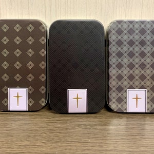 Rectangular Metal Tin Container ~ Small Tin Container ~ Refillable metal box ~ Storage Container ~ Tin with Lid