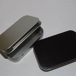 Rectangular Metal Hinged Tin Container