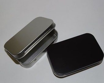 Rectangular Metal Hinged Tin Container