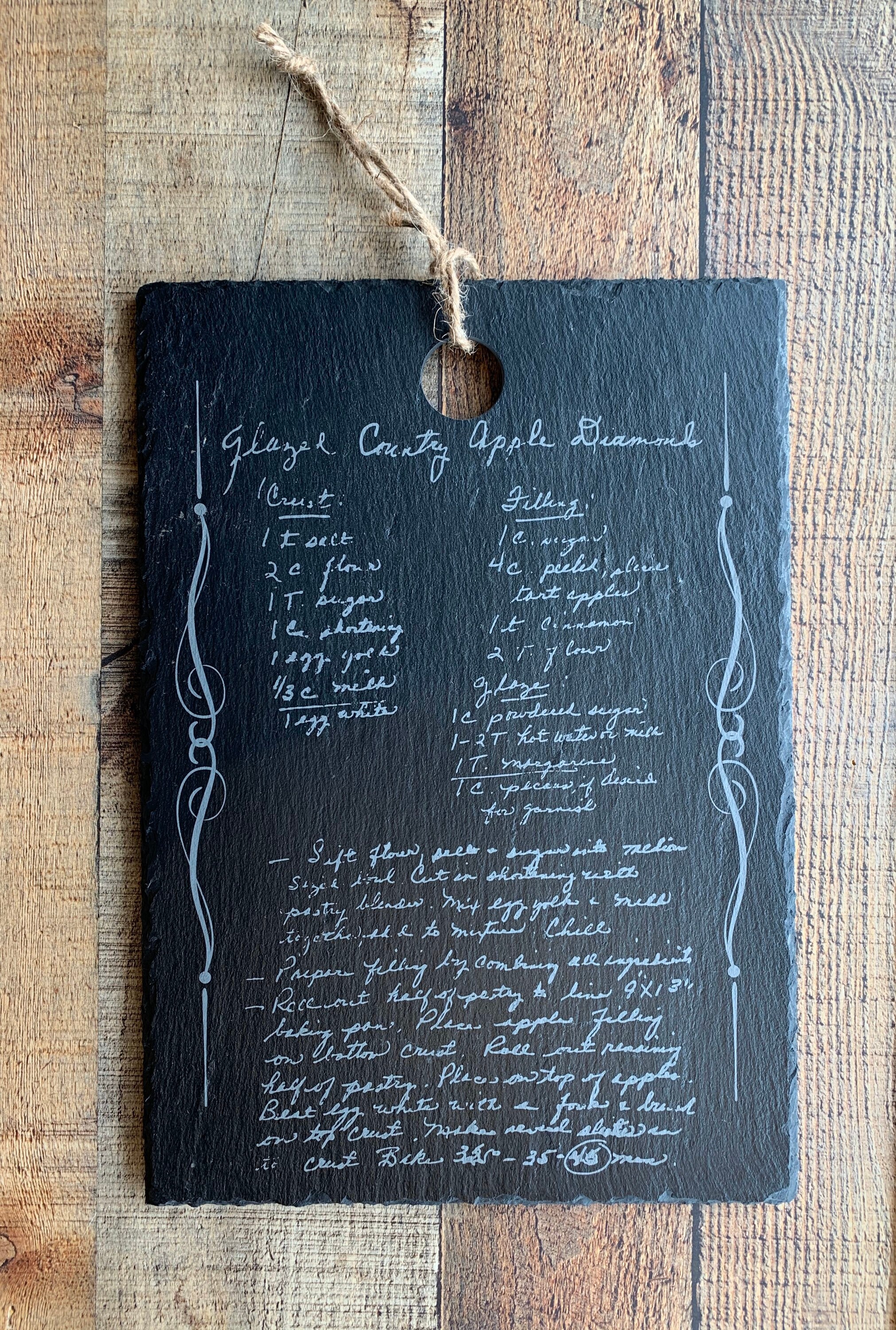 Personalized Recipe Cutting Board Etsy