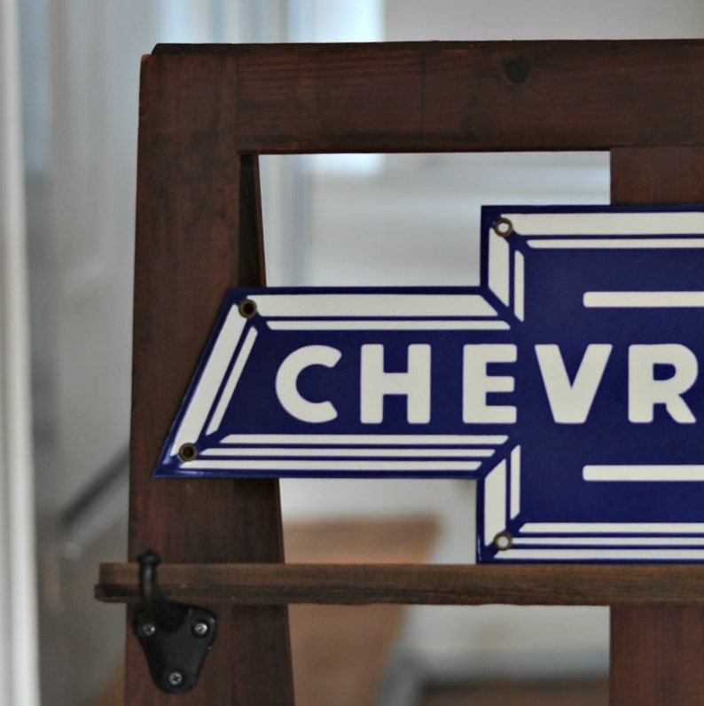 Chevrolet arco corbata logotipo de porcelana signo de | Etsy