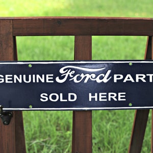 porcelain sign ford car truck logo oil gas vintage home garage man cave gift advertising tough car automotive service pump lube iconic