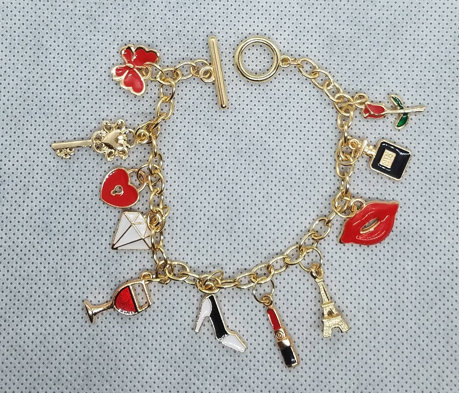 Girly Charm Bracelets Etsy