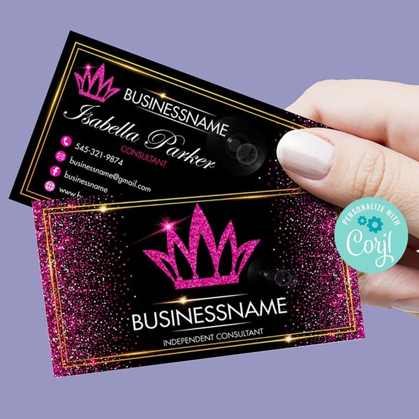 Jewelry Business Cards, Printable Consultant Business Cards| Editable Business Cards
