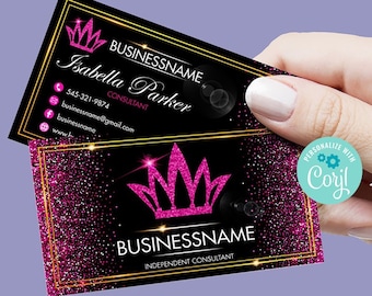Jewelry Business Cards, Printable Consultant Business Cards| Editable Business Cards