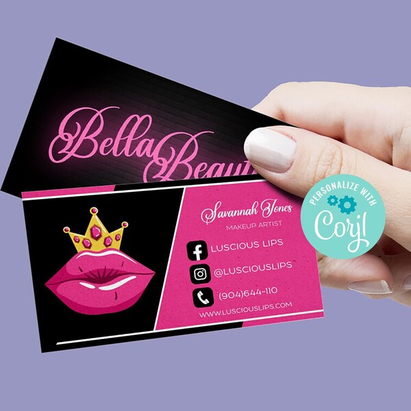 Lip Gloss Cards Etsy