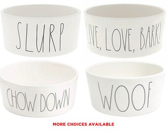 rae dunn dog water bowl