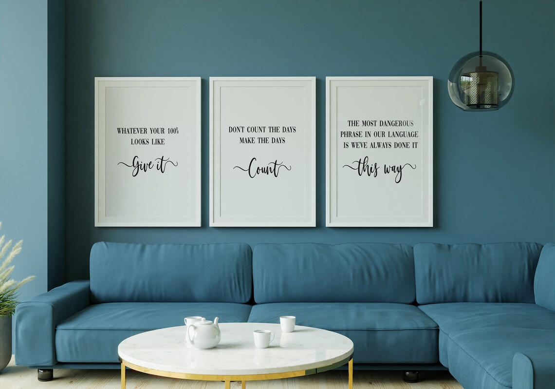 Motivational Quotes for Office Wall Printable Quotes | Etsy