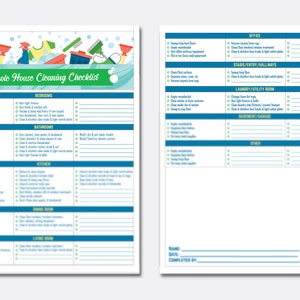 House Cleaning Checklist EDITABLE &amp; PRINTABLE Printable Checklist House ...