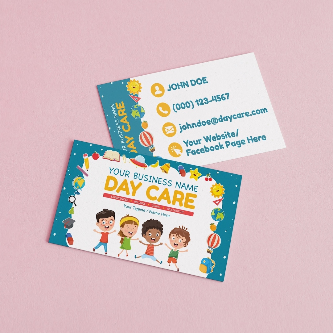 day-care-business-cards-babysitting-business-card-editable-printable-baby-sitting-business-card-template-etsy