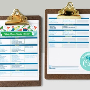 House Cleaning Checklist EDITABLE & PRINTABLE | Printable Checklist | House Cleaning List | Cleaning Schedule | House Cleaning Schedule