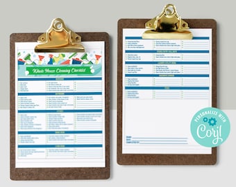 House Cleaning Checklist EDITABLE & PRINTABLE | Printable Checklist | House Cleaning List | Cleaning Schedule | House Cleaning Schedule
