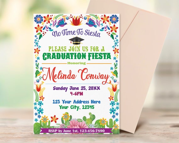 Graduation Fiesta Decorations Printable Graduation Party