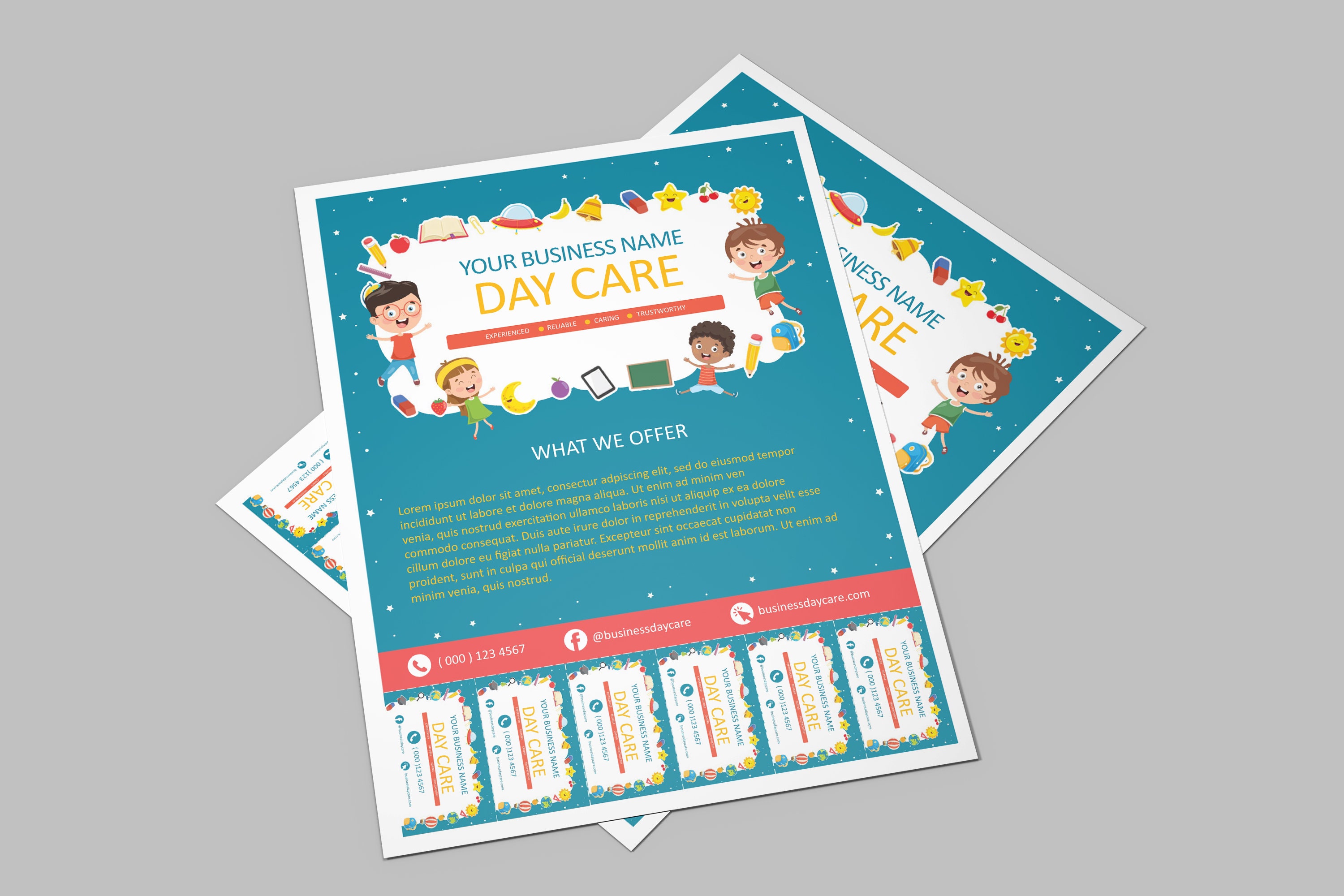 Image 4 for Flyer With Tear Off Tabs Template
