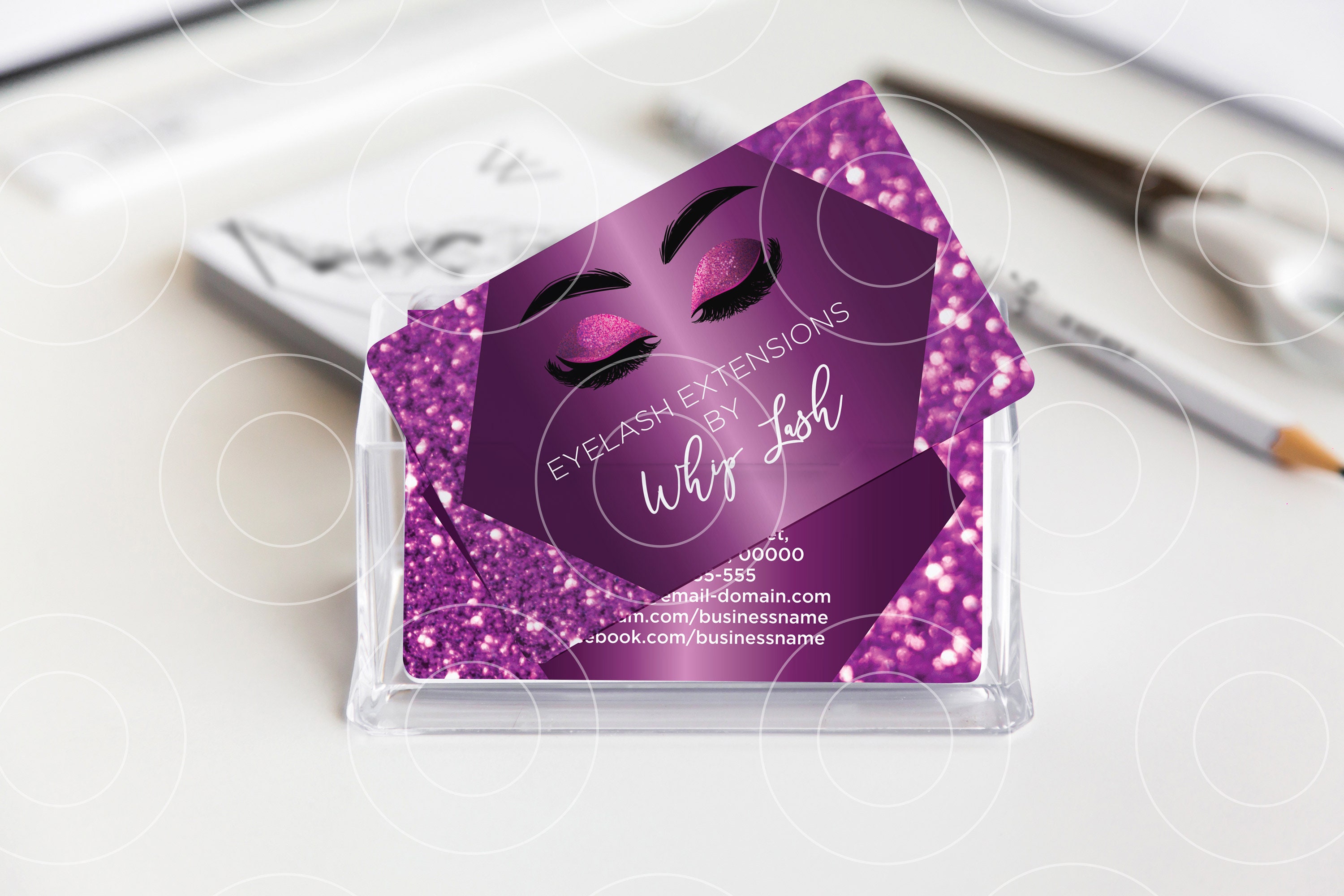 Eyelash Extension Business Cards and Flyer and BUNDLE Etsy