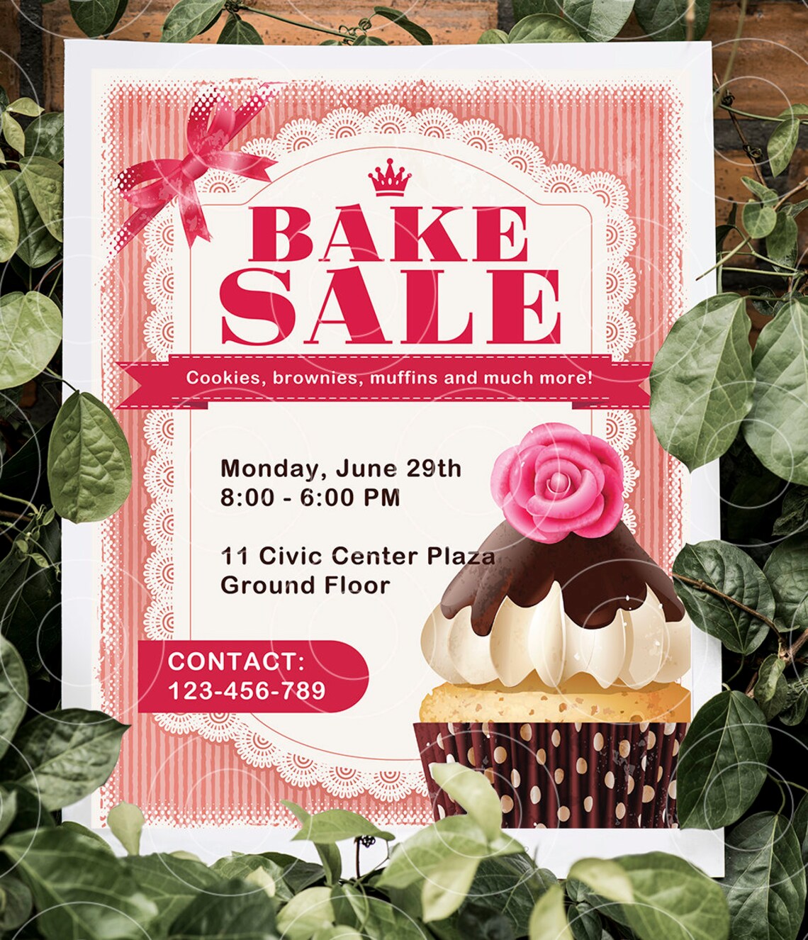 Bake Sale Flyer Bake Business Flyer Bake Sale Printables | Etsy