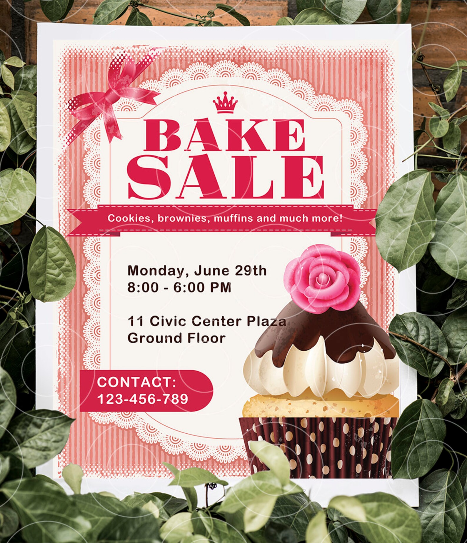 Bake Sale Flyer Bake Business Flyer Bake Sale Printables Etsy