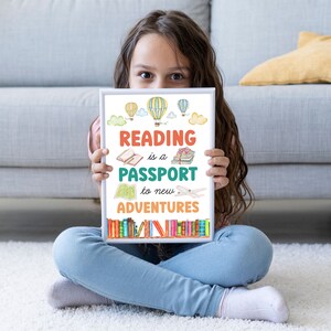 Printable Reading Sign, Downloadable Classroom Reading Nook Sign ...