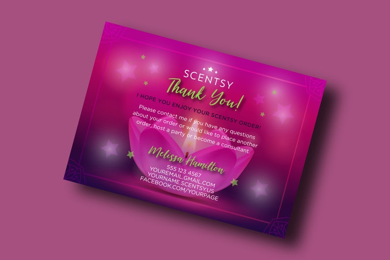 Paper Scentsy Thank You Card Scentsy Business Thank You Card Paper Party Supplies Paper Scentsy Thank You Card Scentsy Business Thank You Card Paper Party Supplies