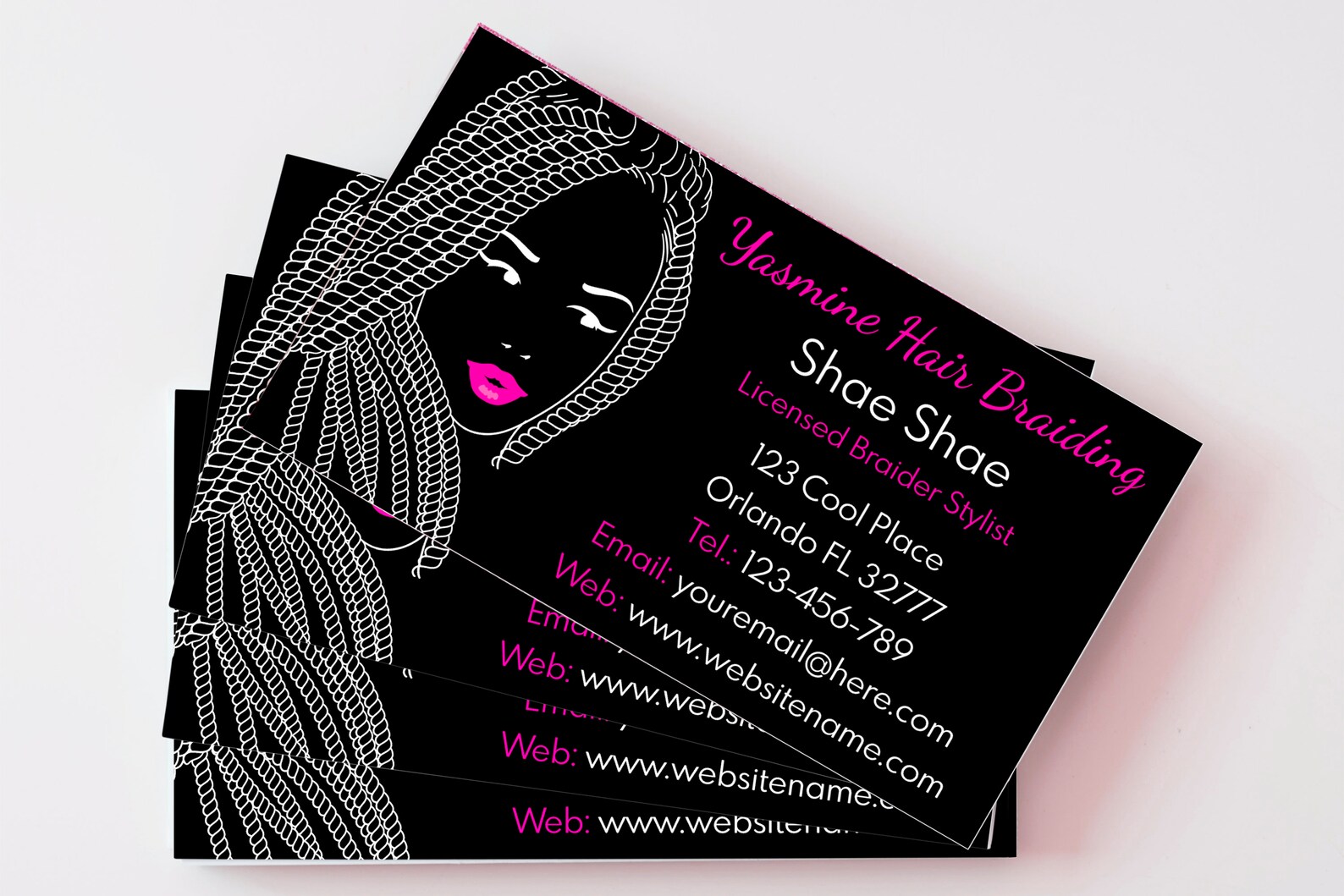 Hair Braiding Business Card Hair Business Card Design Hair Etsy