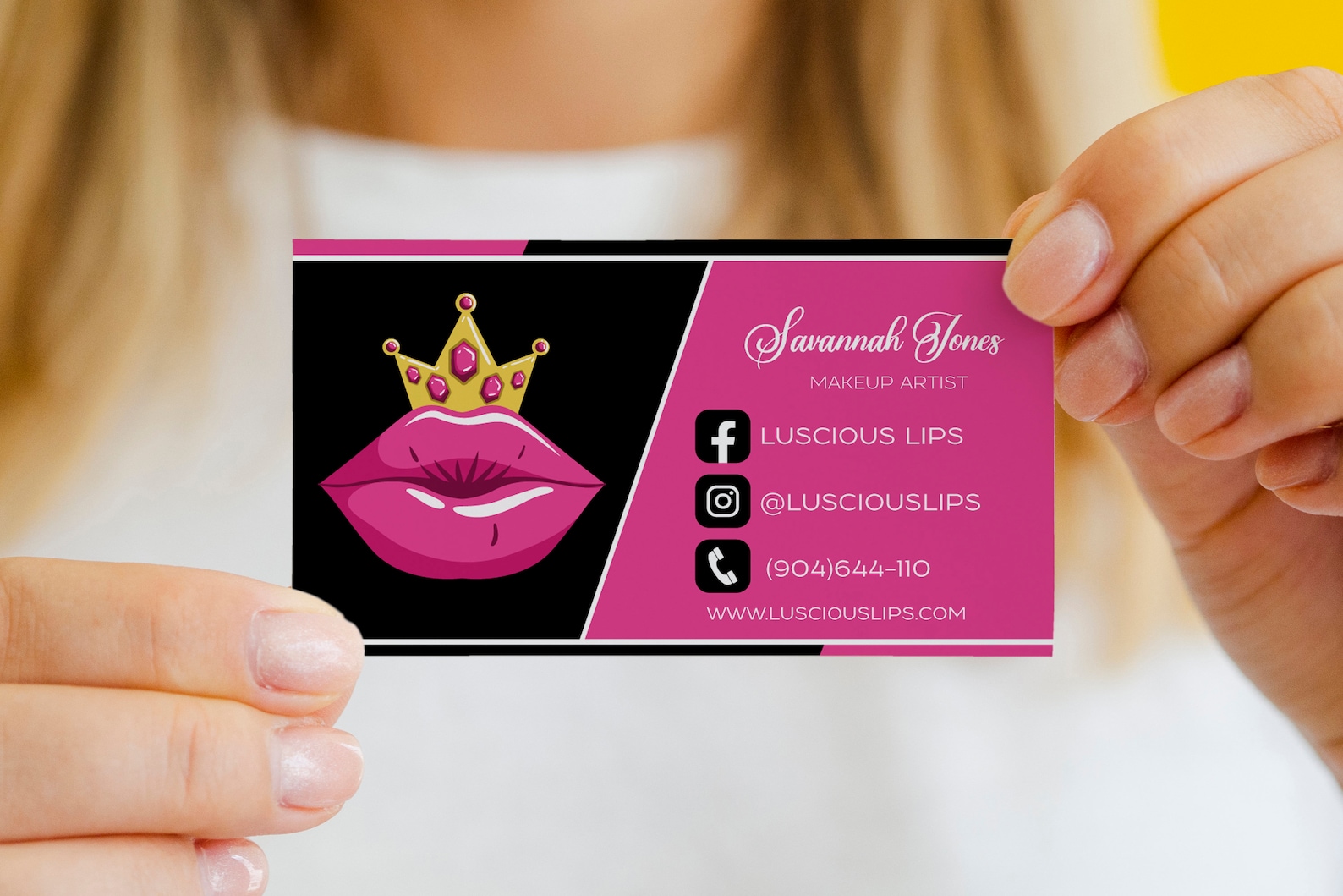 Lip Business Card Lip Gloss Business Cards Makeup Artist Etsy UK