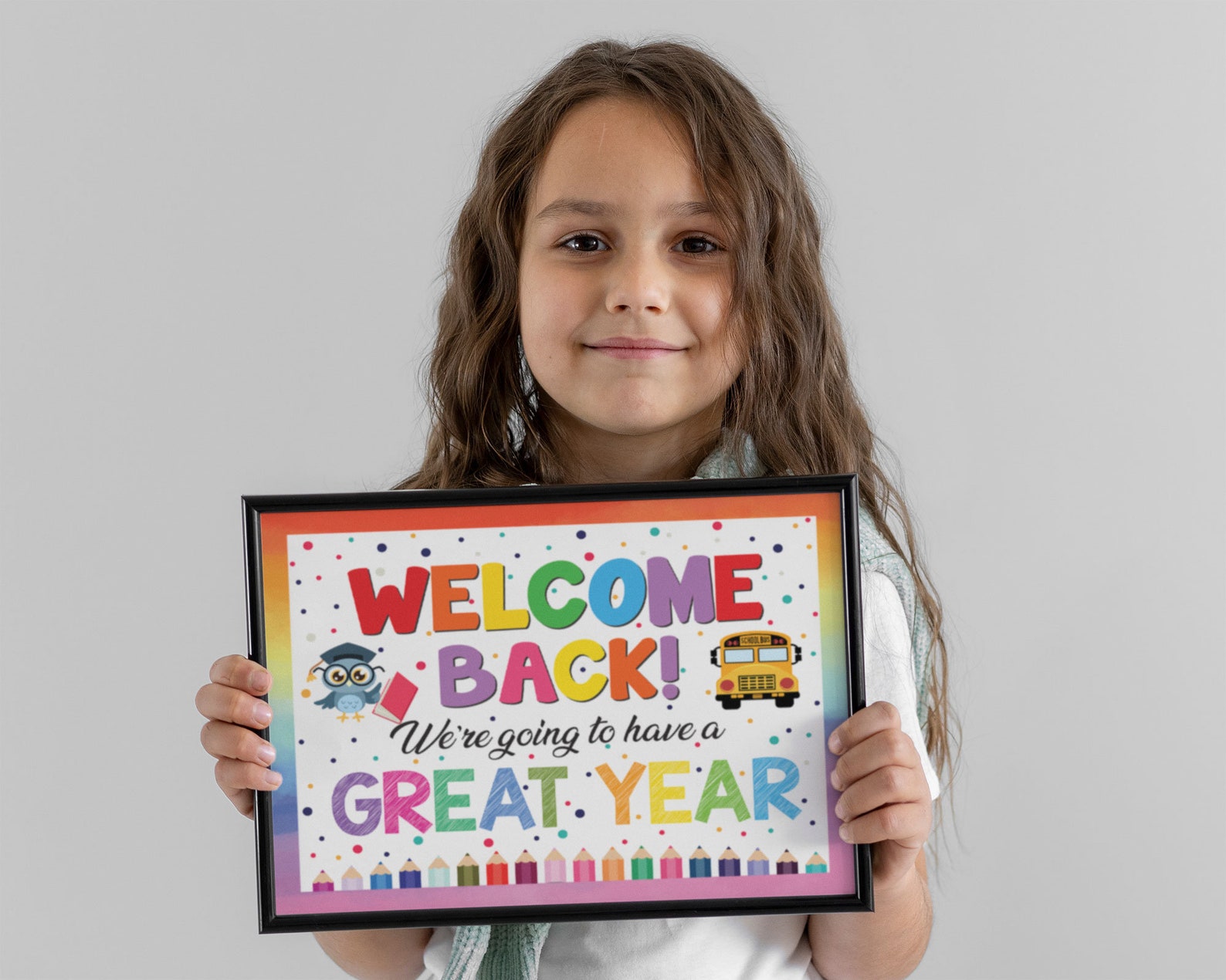 Back to School Sign PRINTABLE Colorful Back Etsy