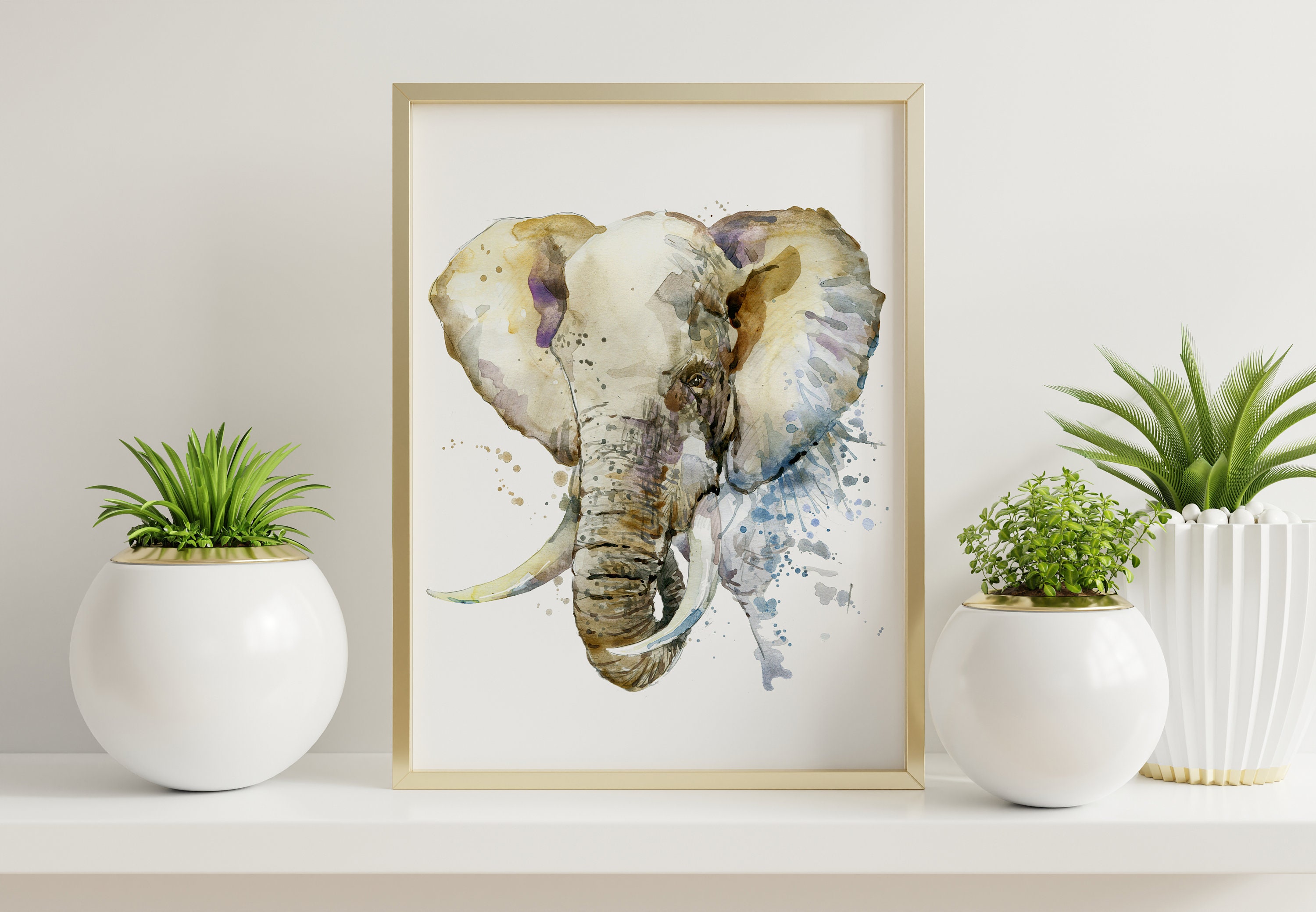 Printable Wall Art Elephant Elephant Nursery Art Print Baby Etsy