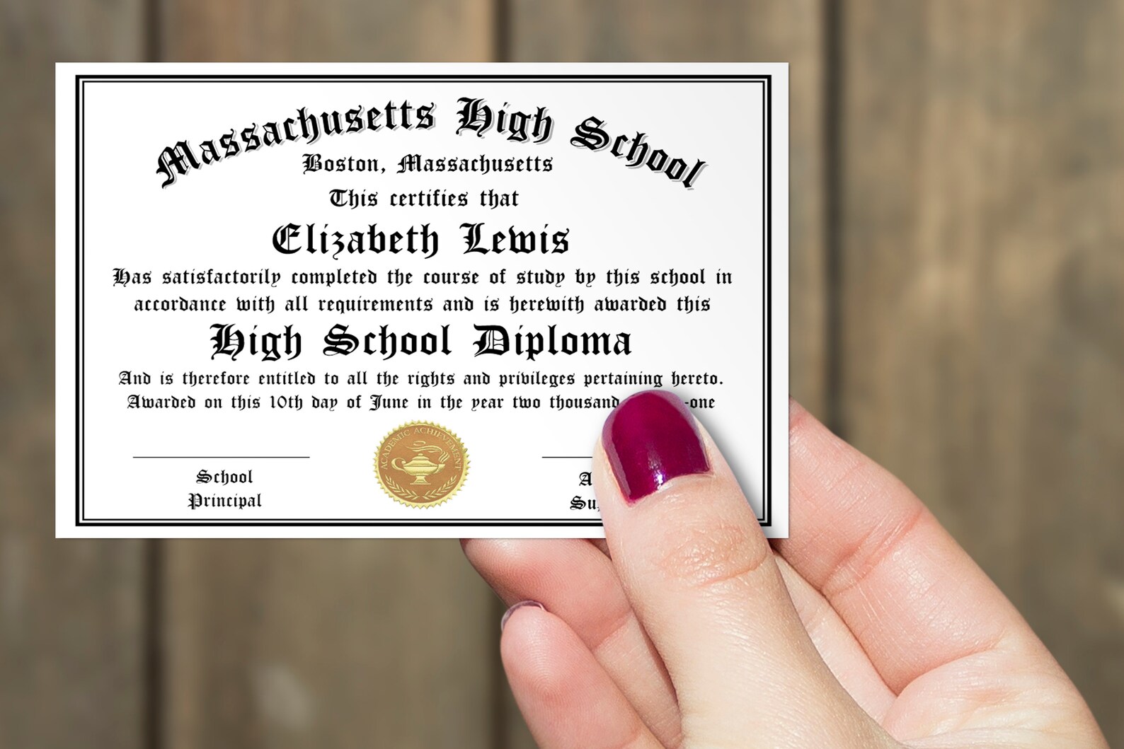 DIY Editable Mini High School Diploma File Mini Diploma Etsy