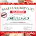 Printable Naughty List Warning Santa Naughty List - Etsy