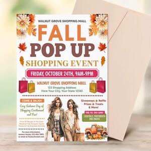 Printable Fall Festival Pop-Up Event Flyer Template