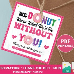 Tag stampabile "Non sappiamo cosa faremmo senza di te", tag regalo di apprezzamento per gli insegnanti in formato PDF, tag di ringraziamento, DOWNLOAD IMMEDIATO