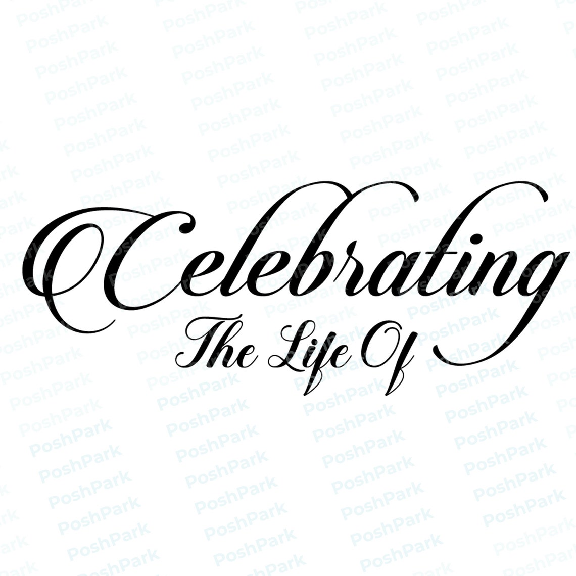 Sets of 4 Celebrating the Life Of, Funeral Program Word Art Titles, Pre ...