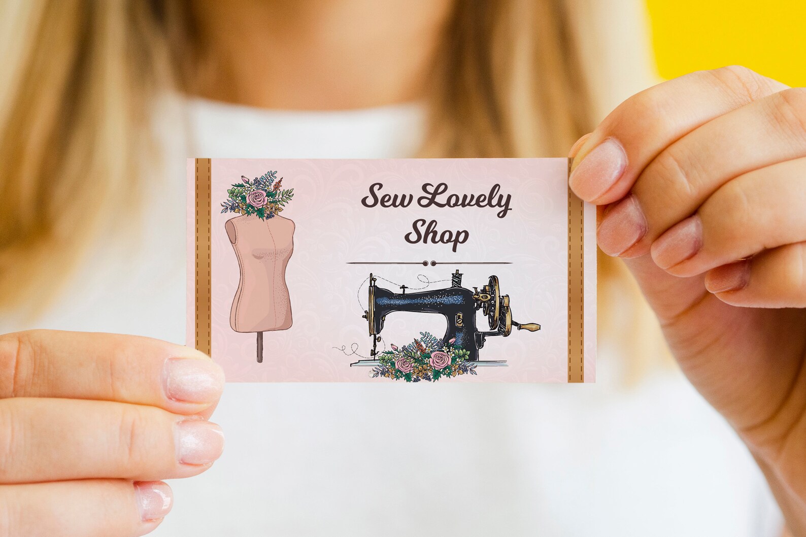 Sewing Business Card Template Tailor Seamstress Crafter Etsy