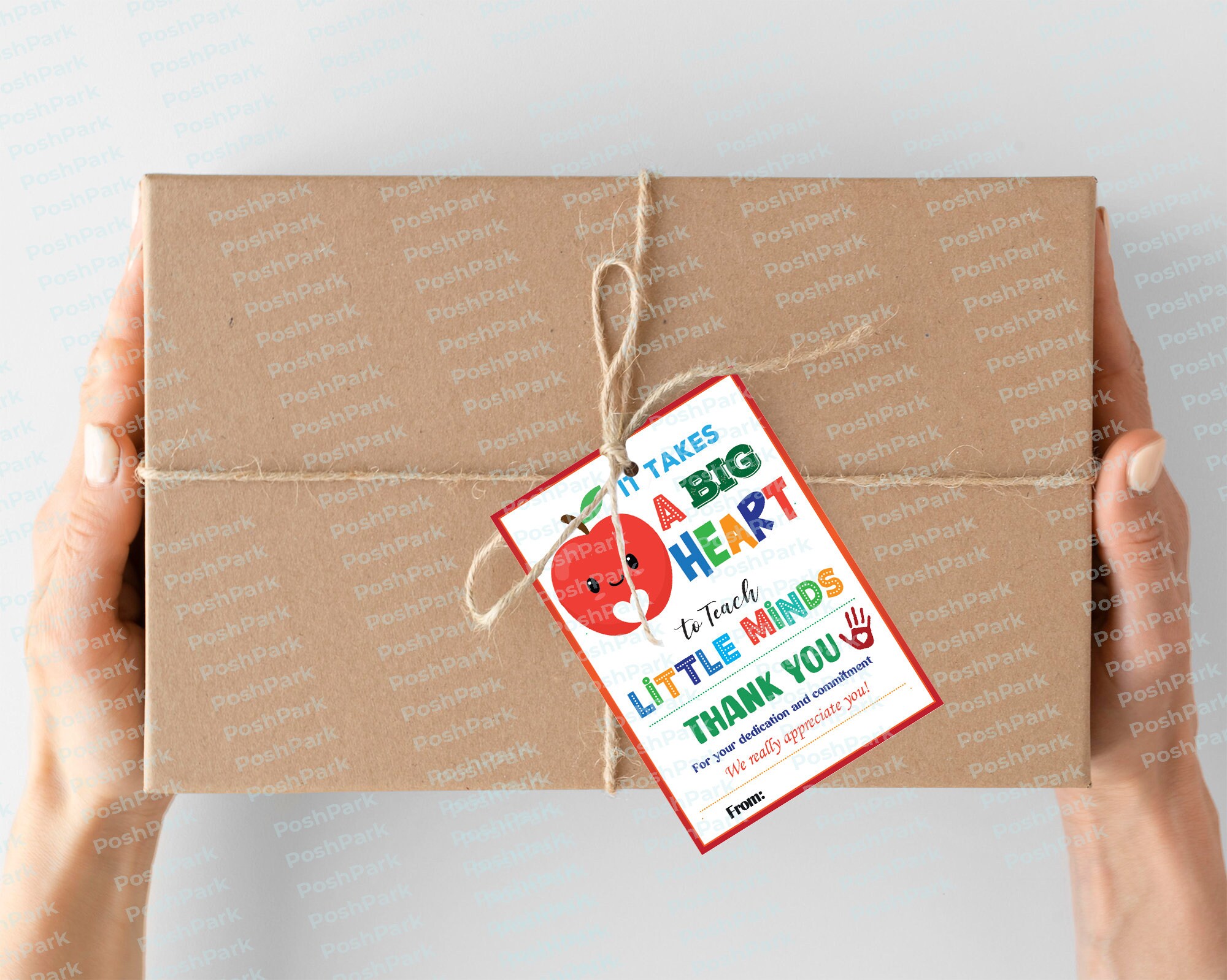 Printable PDF Teacher Appreciation Gift Tags , It Takes A Big Heart to ...