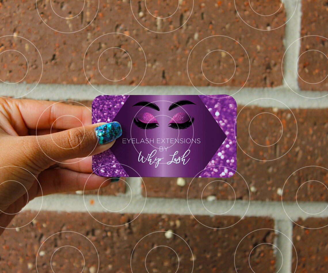 Lash Business Cards Eyelash Business Cards for Eyelash Etsy