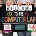 Printable Welcome to the Computer Lab Black PDF School - Etsy