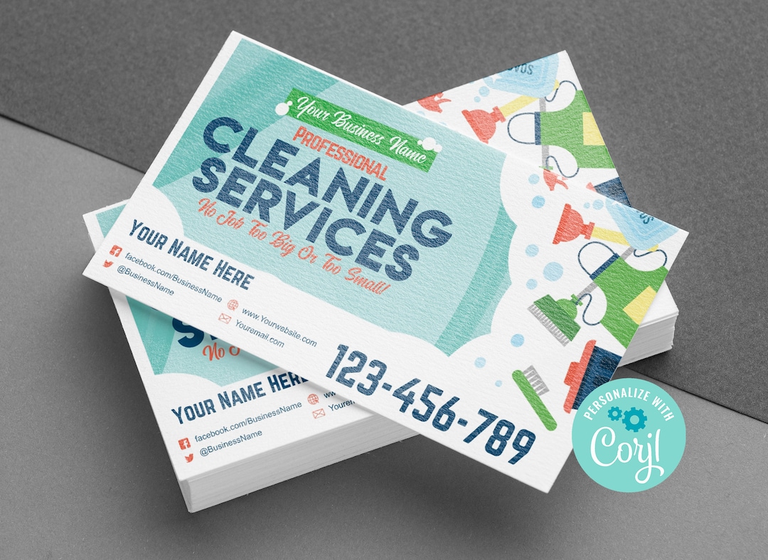 Cleaning Services Business Card Template downloadable Cleaning Cleaning Services Business Card Template downloadable Cleaning