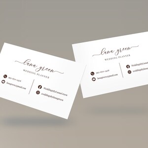 Minimalist Business Cards Template,  DIY Business Cards Design, Editable Business Cards Template, PDF Personalized Business Cards