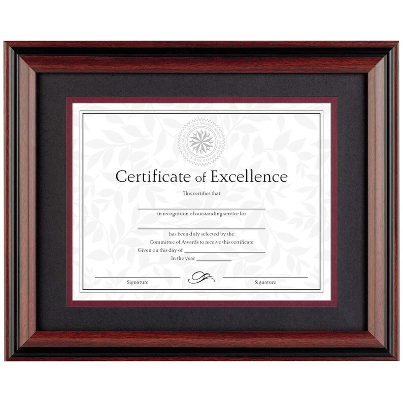 Certificate Frame Wood Diploma Frame Document Frame Etsy