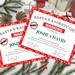 Printable Naughty List Warning Santa Naughty List - Etsy