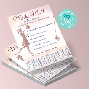 EDITABLE Cleaning Service Flyer Template for Women, Cleaning Business Flyer, Home Cleaning Business Flyer Template, Housekeeping Flyer